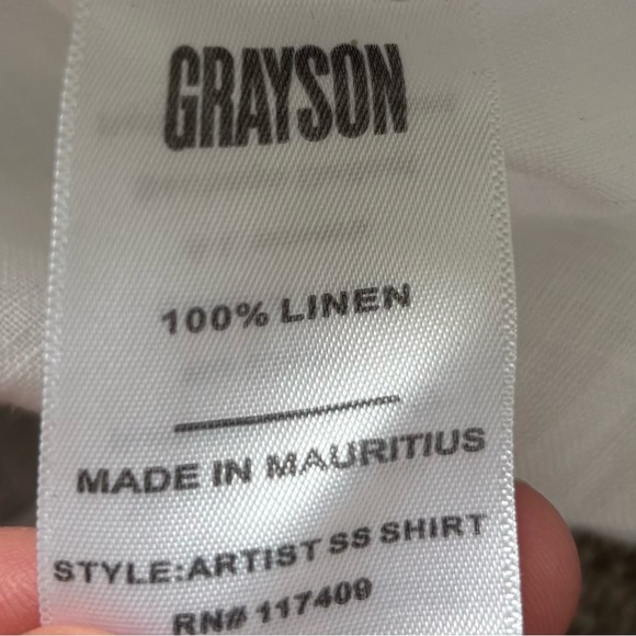 GRAYSON NWT 100% LINEN ARTIST SS SHIRT SIZE MEDIUM OVERSIZED BOXY LAGENLOOK CHIC - Picture 4 of 7